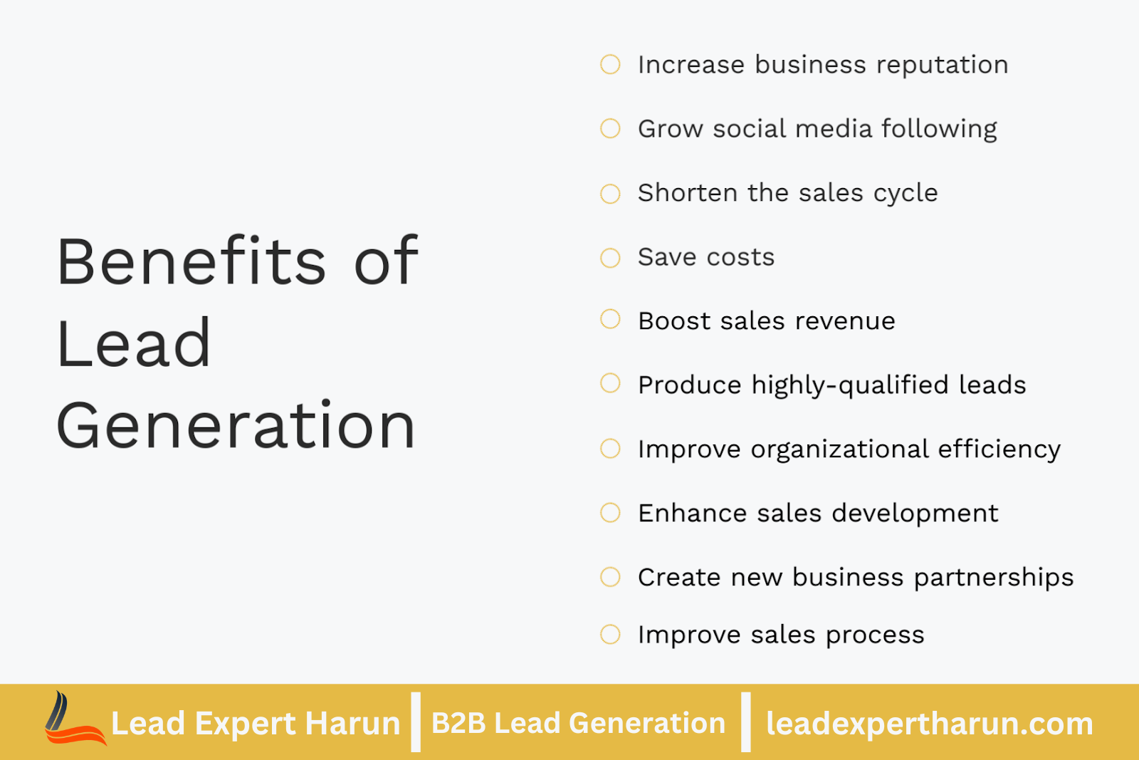 Benefits of Lead Generation